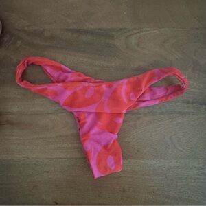 Mikoh Pink and Red Bikini Bottom